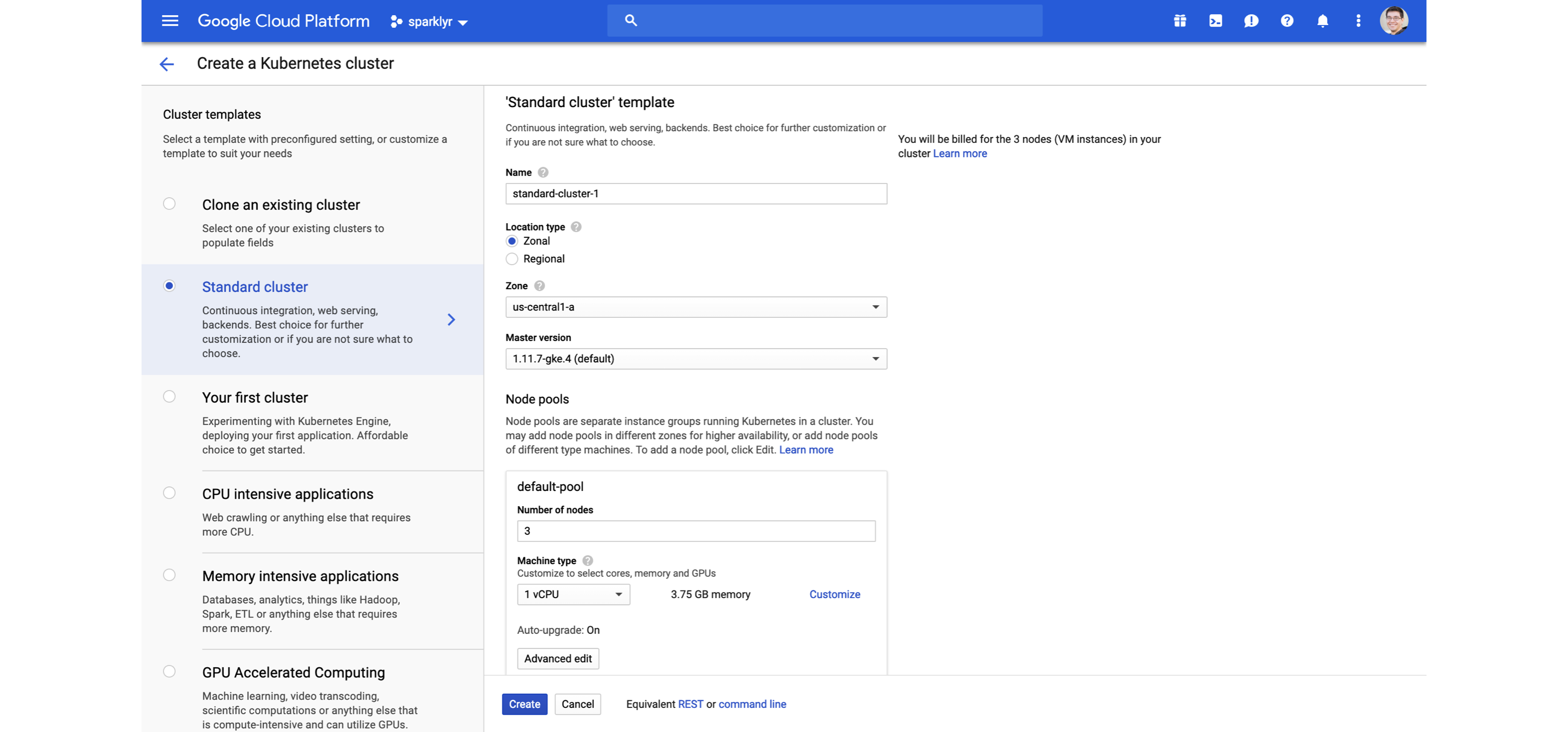 Creating a Kubernetes cluster for Spark and R using Google Cloud